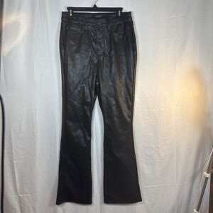 Women’s Judy Blue Black Faux Leather Bootcut Jeans Size 9/29 Preowned